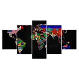 Tableau Carte du Monde Drapeaux des Pays | MondeAndCo