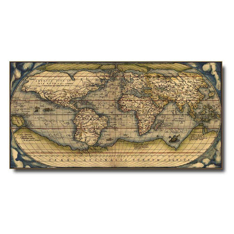 Toile Carte du Monde Theatrum Orbis Terrarum | MondeAndCo