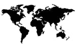 Carte du Monde en Métal Classique | MondeAndCo