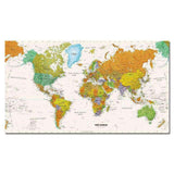 Toile Carte du Monde Pays Détaillés | MondeAndCo